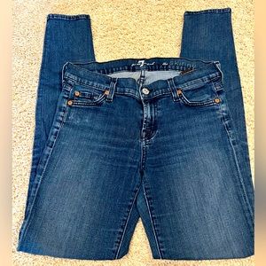7 For All Mankind | GUC midrise skinny jeans, size 26
